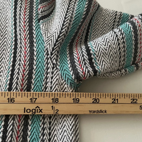 Señor López Pullover Hoodie Poncho Women’s S Striped Long Sleeve Top with Hood - Picture 10 of 12